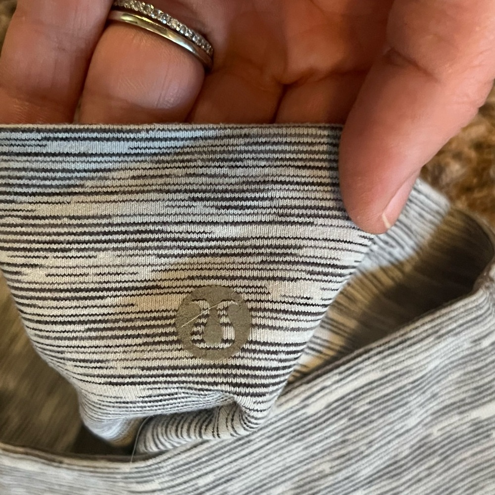 White Patterned Lululemon Leggings - image 2